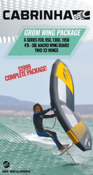 Cabrinha Grom Wing Package BLACK FRIDAY SUPER DEAL