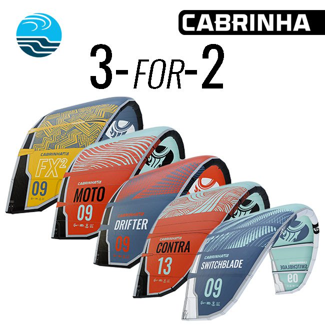 Cabrinha 3 for 2 Kite Sale!!
