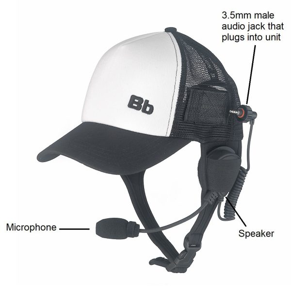 BB Talkin Waterproof Headset Baseball Cap - Image 2